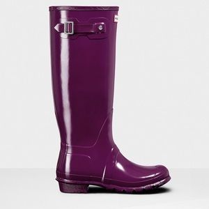 Violet Tall Gloss Boots